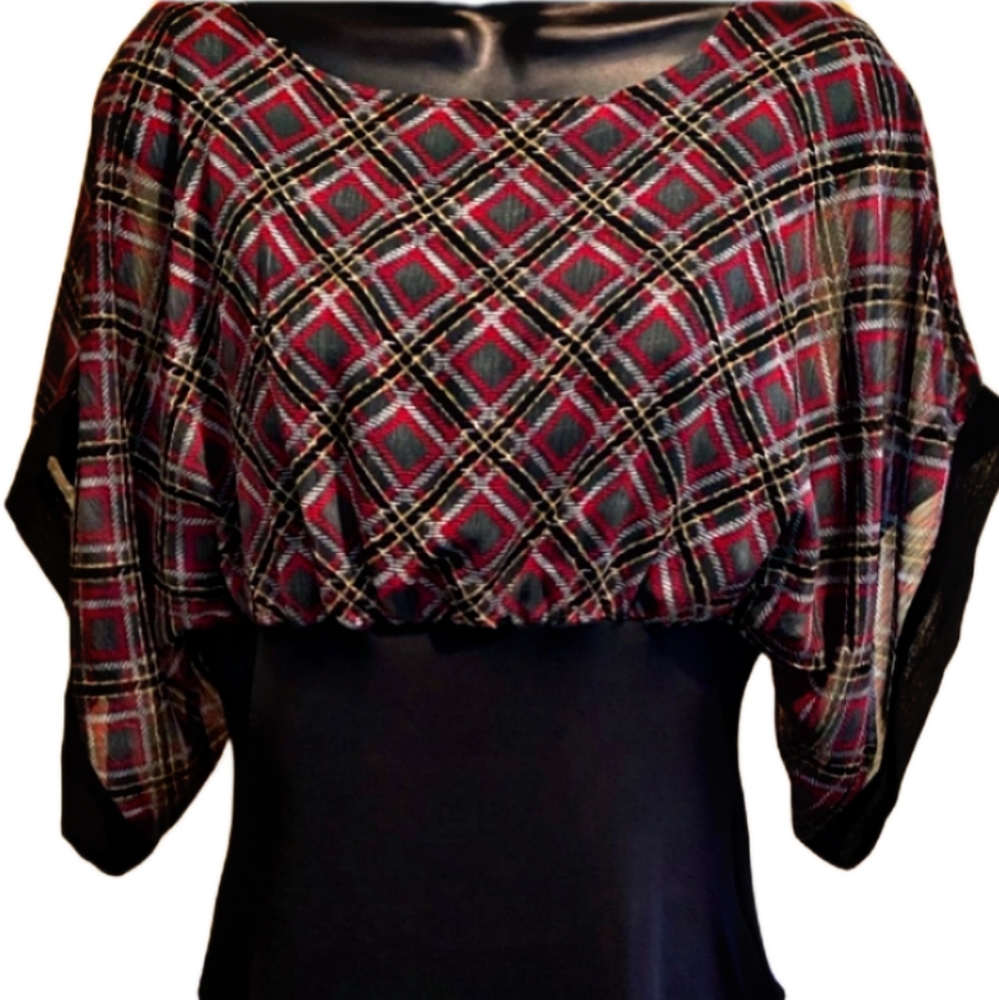 Stylish Crewneck Kimono Sleeved Womens Top